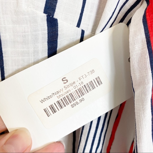 Fate by LFD Striped Long Sleeve Top Size Small NWT - Picture 8 of 12